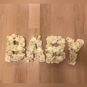 Flower Baby letters